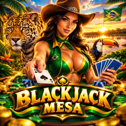 mesa de blackjack ao vivo com dealer distribuindo cartas